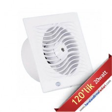 İnce Sessiz Banyo Wc Fanı 120'lik (D-BTA-120)