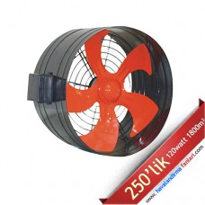 250'lik Boru Tipi Dıştan Rotorlu Kanal Fanı